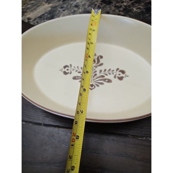PFALTZGRAFF STONEWARE Village Pattern #241 Oval Baking Dish Vintage 1960s - Picture 4 of 5